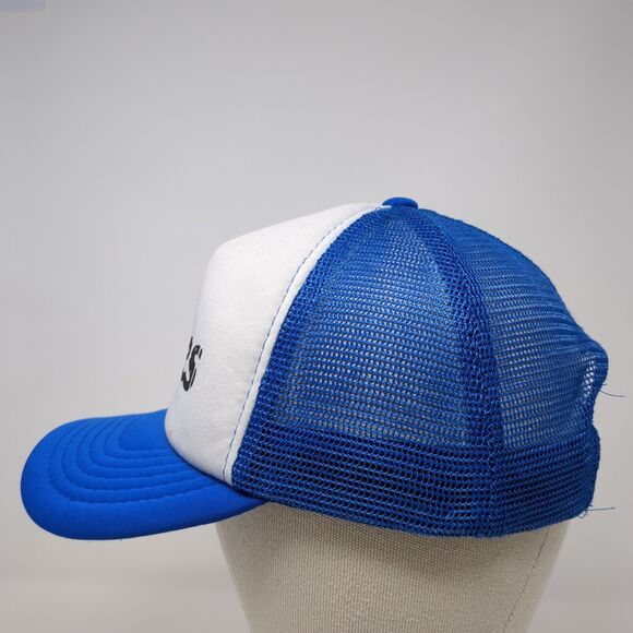 Lakes Snapback Mesh Back Trucker Hat Blue OSFM Colorblock Magic - Picture 3 of 9